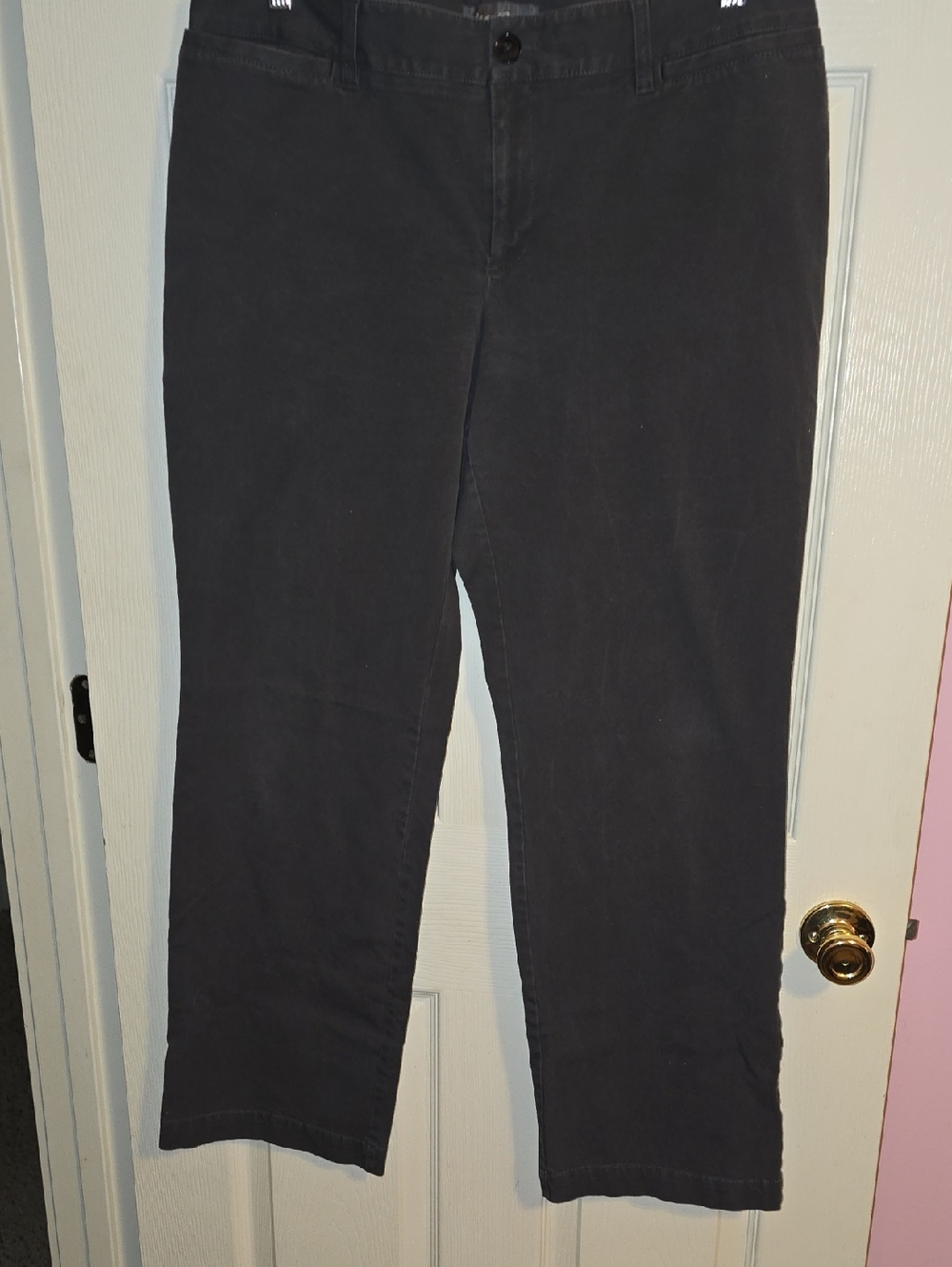 Eddie Bauer Dark Black Straight-Leg Jeans